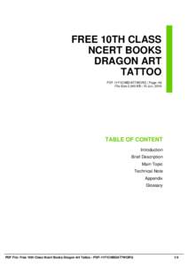 FREE 10TH CLASS NCERT BOOKS DRAGON ART TATTOO PDF-11F1CNBDAT7WORG | Page: 48 File Size 2,045 KB | 15 Jun, 2016