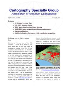 AAG Cartography Specialty Group Newsletter, Fall:1)