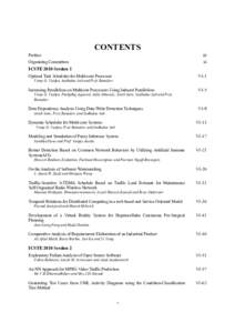 CONTENTS Preface iii  Organizing Committees