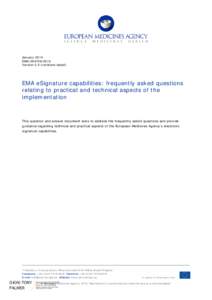 FAQs for EMA eSignature Capabilities