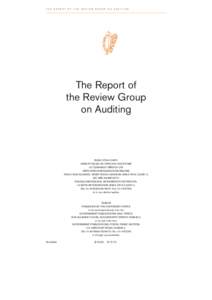TH E R E PORT OF TH E R EVI EW G ROU P ON AU DITI NG  The Report of the Review Group on Auditing