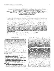 A  The Astrophysical Journal, 675:1637Y1644, 2008 March 10 # 2008. The American Astronomical Society. All rights reserved. Printed in U.S.A.  NONLINEAR FORCE-FREE FIELD MODELING OF A SOLAR ACTIVE REGION AROUND