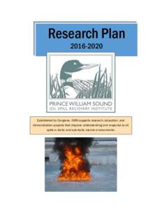 Research PlanEstablished by Congress, OSRI supports research, education, and demonstration projects that improve understanding and response to oil spills in Arctic and sub-Arctic marine environments.