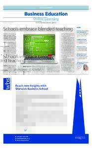 FT SPECIAL REPORT  Business Education Online Learning www.ft.com/business-education | @ftbized