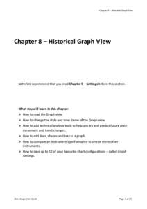 Chapter 8 – Historical Graph View  Chapter 8 – Historical Graph View NOTE: We recommend that you read Chapter 5 – Settings before this section.
