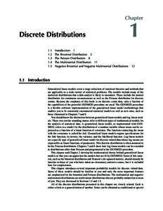 Chapter  Discrete Distributions[removed]