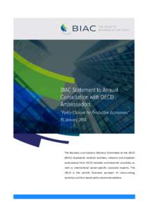 BIAC Statement to Annual consultation with oecd ambassadors