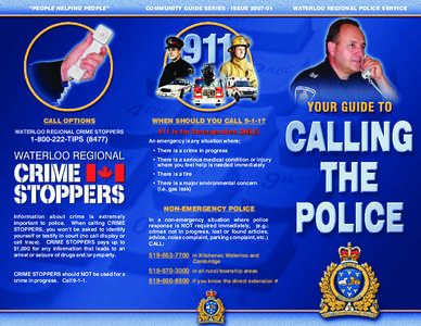 Communication / 999 / 911 Tapping Protocol / Crime Stoppers / 000 Emergency / 9-1-1