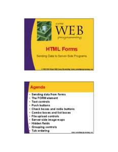 core  Web programming  HTML Forms