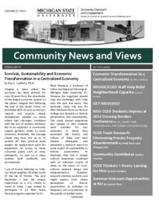 VOLUME 22, NO.2    Community News and Views  SPRING 2014 