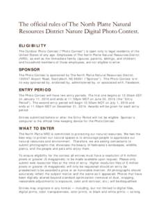 Microsoft Word - The official rules of The North Platte Natural Resources District Nature Digital Photo Contest - final