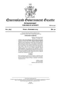 [307]  Queensland Government Gazette Extraordinary PUBLISHED BY AUTHORITY Vol. 364]