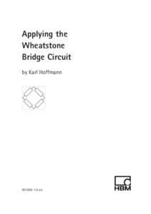 Applying the Wheatstone Bridge Circuit by Karl Hoffmann  W1569-1.0 en