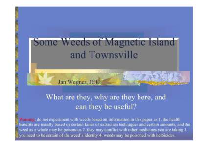 Magnetic Island weed talk2.ppt