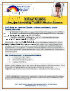 National Resource Center for Health and Safety in Child Care and Early Education  User Guide