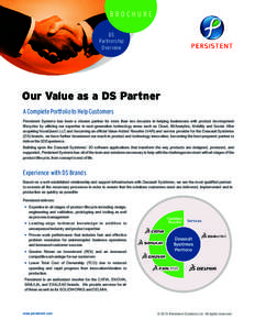 BROCHURE DS Partnership Overview  Our Value as a DS Partner