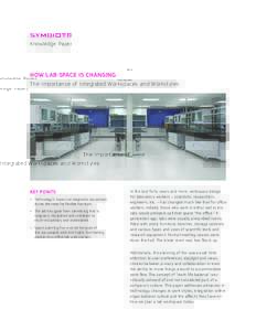 Knowledge Paper  HOW LAB SPACE IS CHANGING The Importance of Integrated Workspaces and Workstyles  KEY POINTS