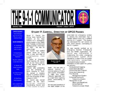 Page 1 enhancing communication between public, public safety agencies and government  January 1998