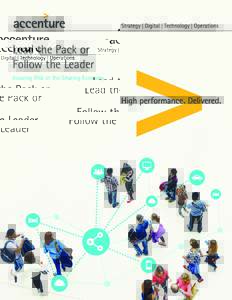 Lead the Pack or Follow the Leader Insuring Risk in the Sharing Economy Executive summary