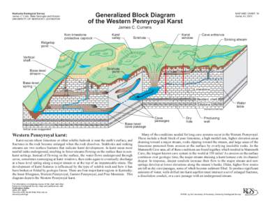 Generalized Block Diagram of the Western Pennyroyal Karst Kentucky Geological Survey James C. Cobb, State Geologist and Director UNIVERSITY OF KENTUCKY, LEXINGTON