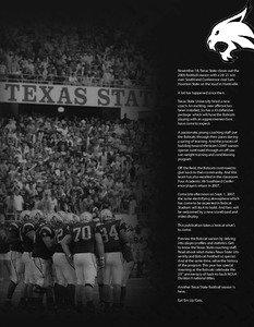 November 18. Texas State closes out the 2006 football season with a[removed]win over Southland Conference rival Sam