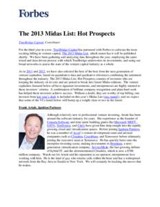 Microsoft Word - Rebecca Lynn Profiled on Forbes’ Midas Hot Prospects List