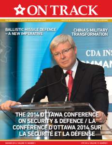 THE CONFERENCE OF DEFENCE ASSOCIATIONS INSTITUTE  BALLISTIC MISSILE DEFENCE – A NEW IMPERATIVE  L’INSTITUT DE LA CONFÉRENCE DES ASSOCIATIONS DE LA DÉFENSE