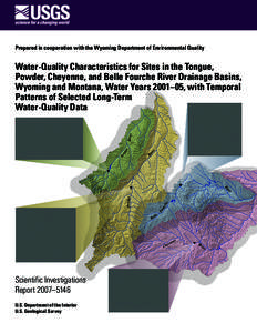 Prepared in cooperation with the Wyoming Department of Environmental Quality  r ve Ri