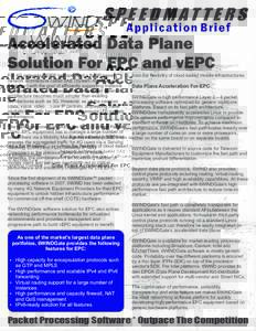 Acclerated Data Plane Solution For EPC and vEPC Application Brief