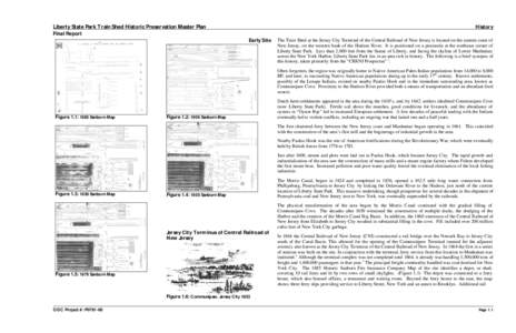 Liberty State Park Train Shed Historic Preservation Master Plan  History Final Report Early Site
