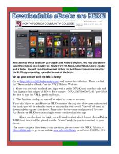You can read these books on your Apple and Android devices. You may also download these books to a Kindle Fire, Kindle Fire HD, Nook, Color Nook, Sony e-reader and a Kobo. You will need to download either the AxisReader 