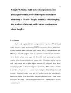 Microsoft Word - chapter 8 - heterogeneous reaction chemistry in single droplets.doc