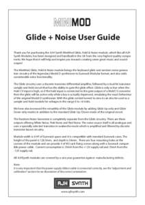 MiniMod Glide+Hold User Manual