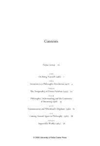 Contents  Preface (2009)  vii one