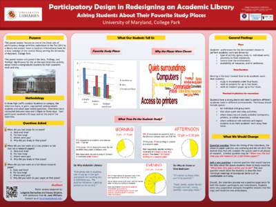 Participatory Design in Redesigning an Academic Library Asking Students About Their Favorite Study Places Library Assessment Conference Building Effective, Sustainable, Practical Assessment Charlottesville, Virginia * Oc