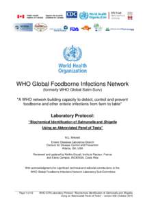 WHO Global Foodborne Infections Network (formerly WHO Global Salm-Surv) 