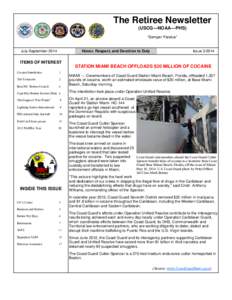 The Retiree Newsletter (USCG—NOAA—PHS) “Semper Paratus” July-September 2014