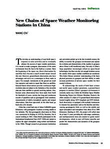 Vol.27 No[removed]InFocus New Chains of Space Weather Monitoring Stations in China
