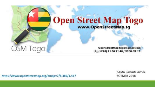 https://www.openstreetmap.org/#map=SAMA Balémta Aimée SOTMFR-2018  Bref