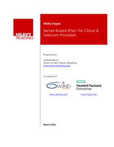 White Paper  Server-Based IPsec for Cloud & Telecom Providers  Prepared by