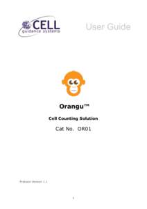 User Guide  Orangu™ Cell Counting Solution  Cat No. OR01