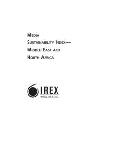 MEDIA SUSTAINABILITY INDEX— MIDDLE EAST AND