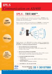 IPLS Communication on AS/400 s Facture