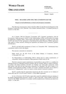 International economics / Agreement on Trade Related Investment Measures / General Agreement on Tariffs and Trade / Dispute Settlement Body / GATT / Dispute settlement in the World Trade Organization / World Trade Organization / International trade / International relations