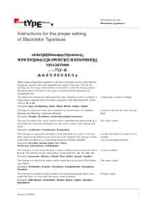 Typesetting / Blackletter / Typeface / Univers / Long s / Fraktur / ß / Mergenthaler Linotype Company / Typography / Graphic design / Latin alphabet