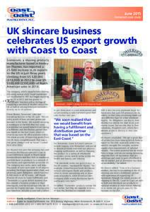 JuneSomersets case study UK skincare business celebrates US export growth with Coast to Coast