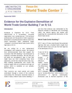 Focus On: 	
      World Trade Center 7