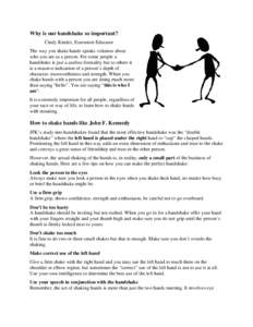 Microsoft Word - Handshaking importance 1 page