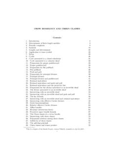 CHOW HOMOLOGY AND CHERN CLASSES  Contents[removed].