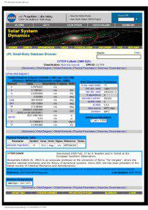 117539 Celletti / Orbital elements / Orbit / Ephemeris / Astrology / Celestial mechanics / Astronomy